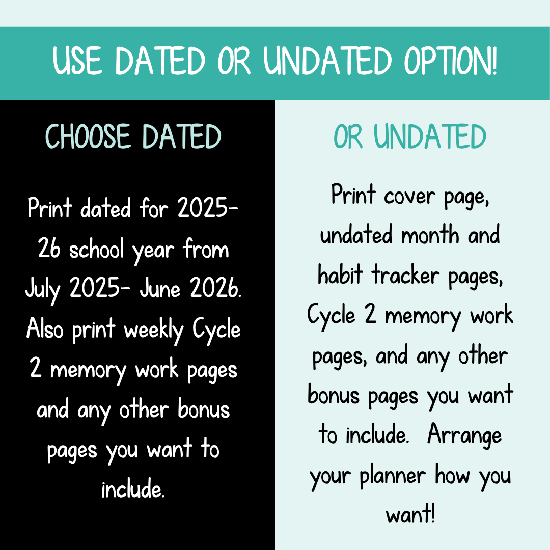 Custom Homeschool Planner PDF (2025-26 or undated)