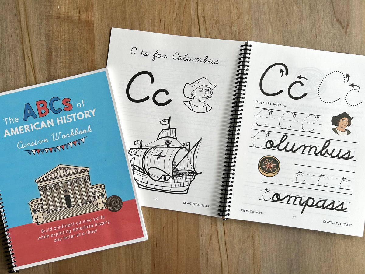 The ABCs of American History: Cursive Workbook