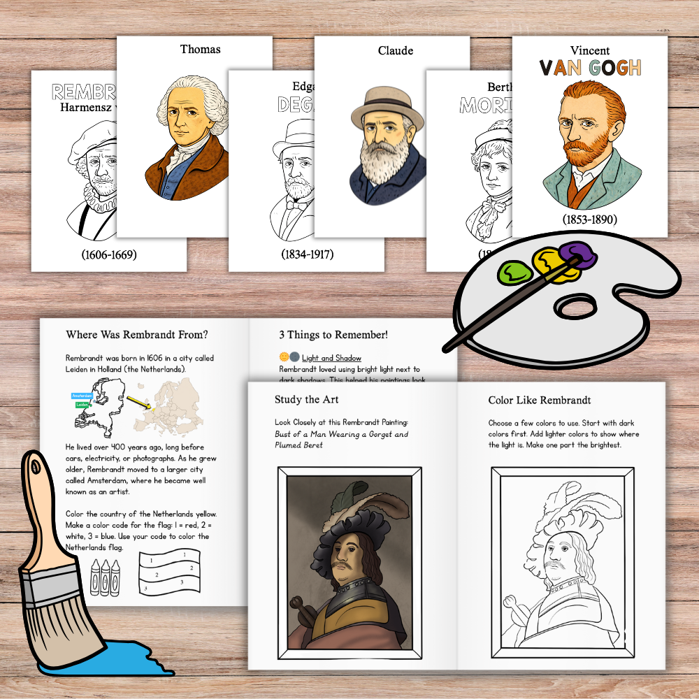 Cycle 2 Great Artists Mini Book Set – Digital Download