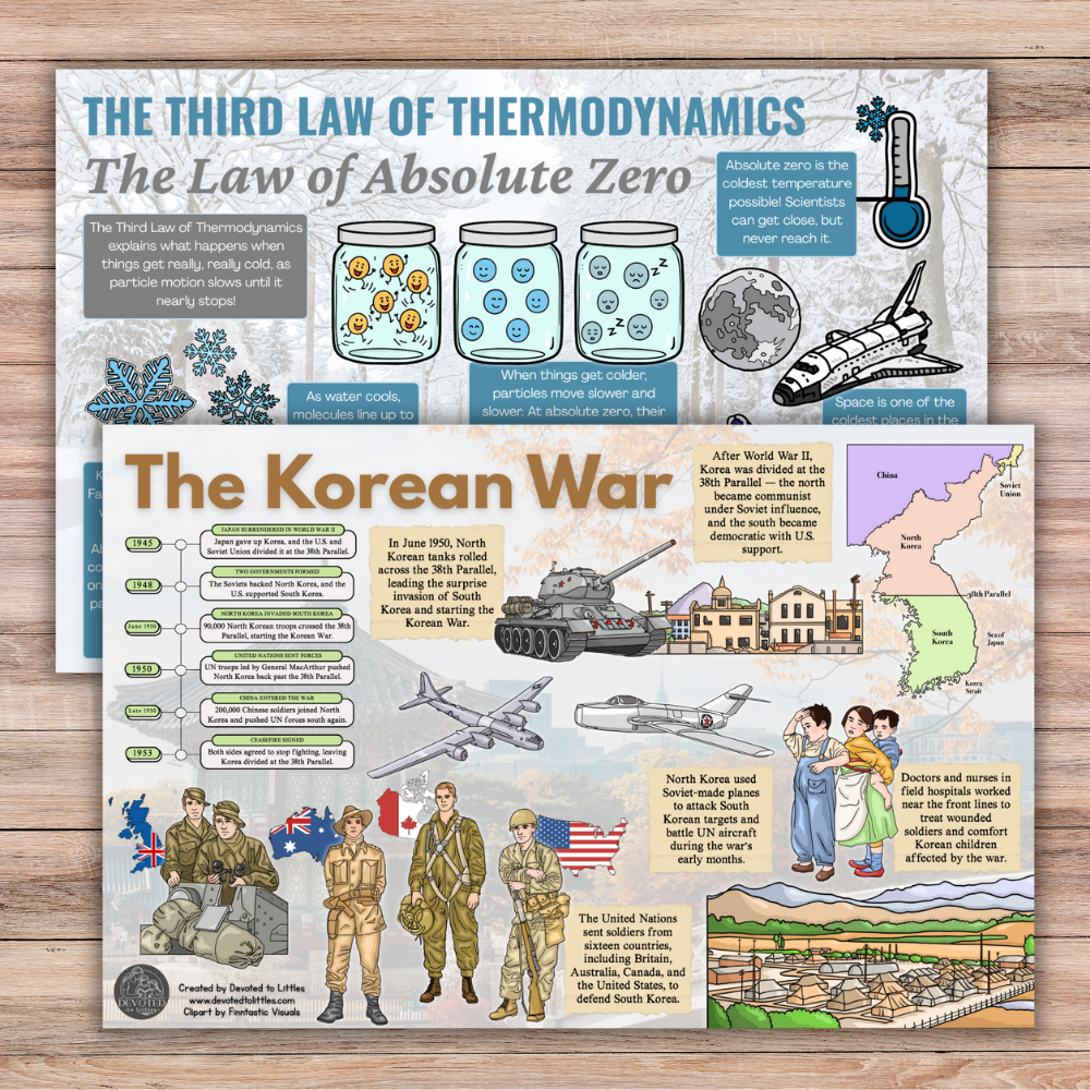 Cycle 2 History and Science Placemats (Quarter 4)