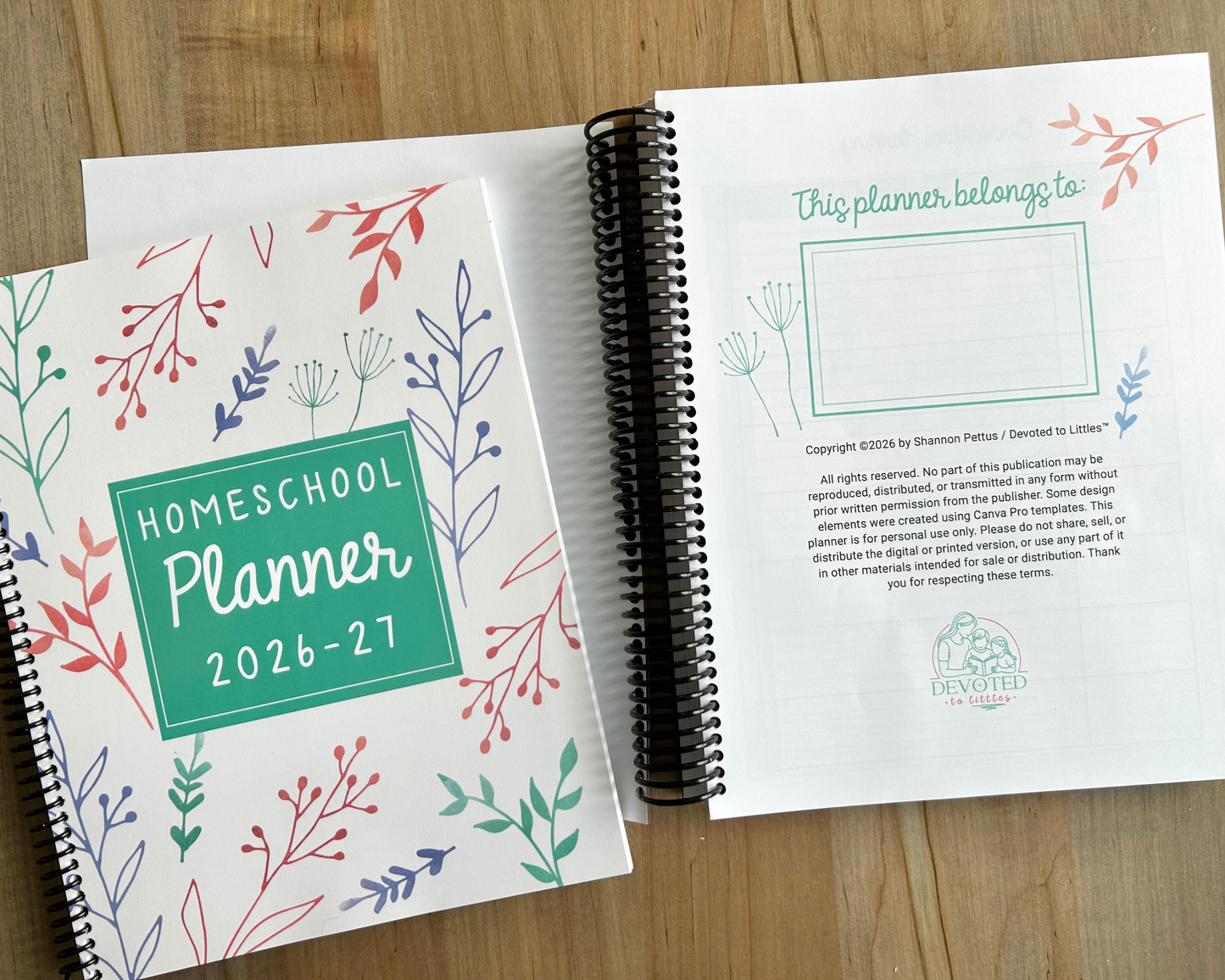 Homeschool Planner 2026-2027