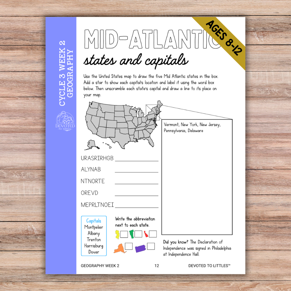 Cycle 3 Memory Work Activity Book