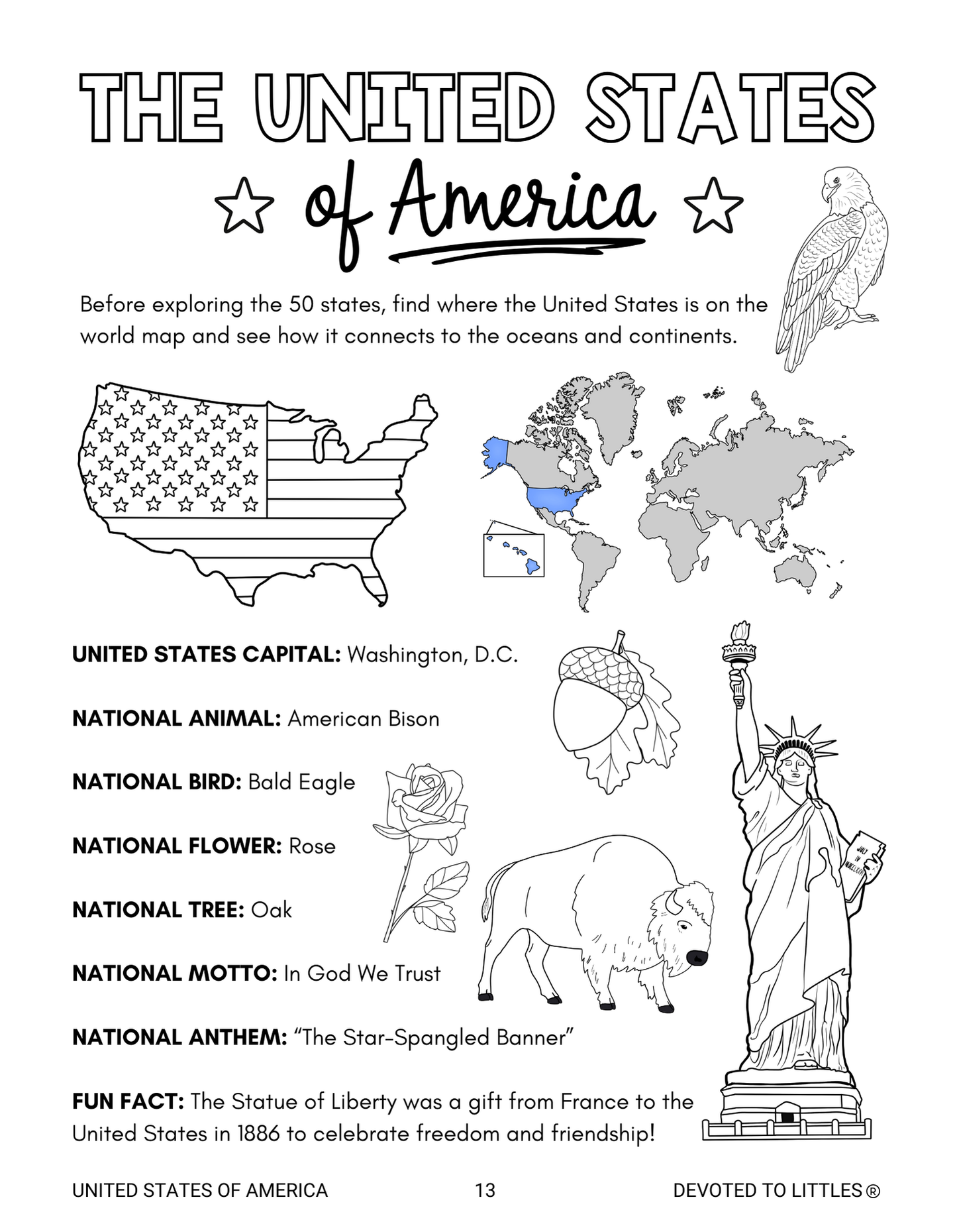 My United States Workbook