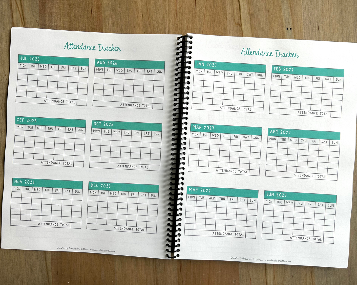 Homeschool Planner 2026-2027