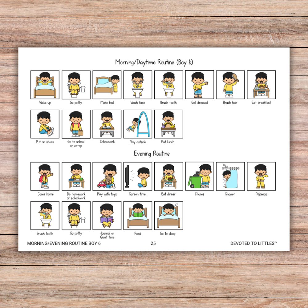 Kids' Daily Responsibilities Chart - Digital Download