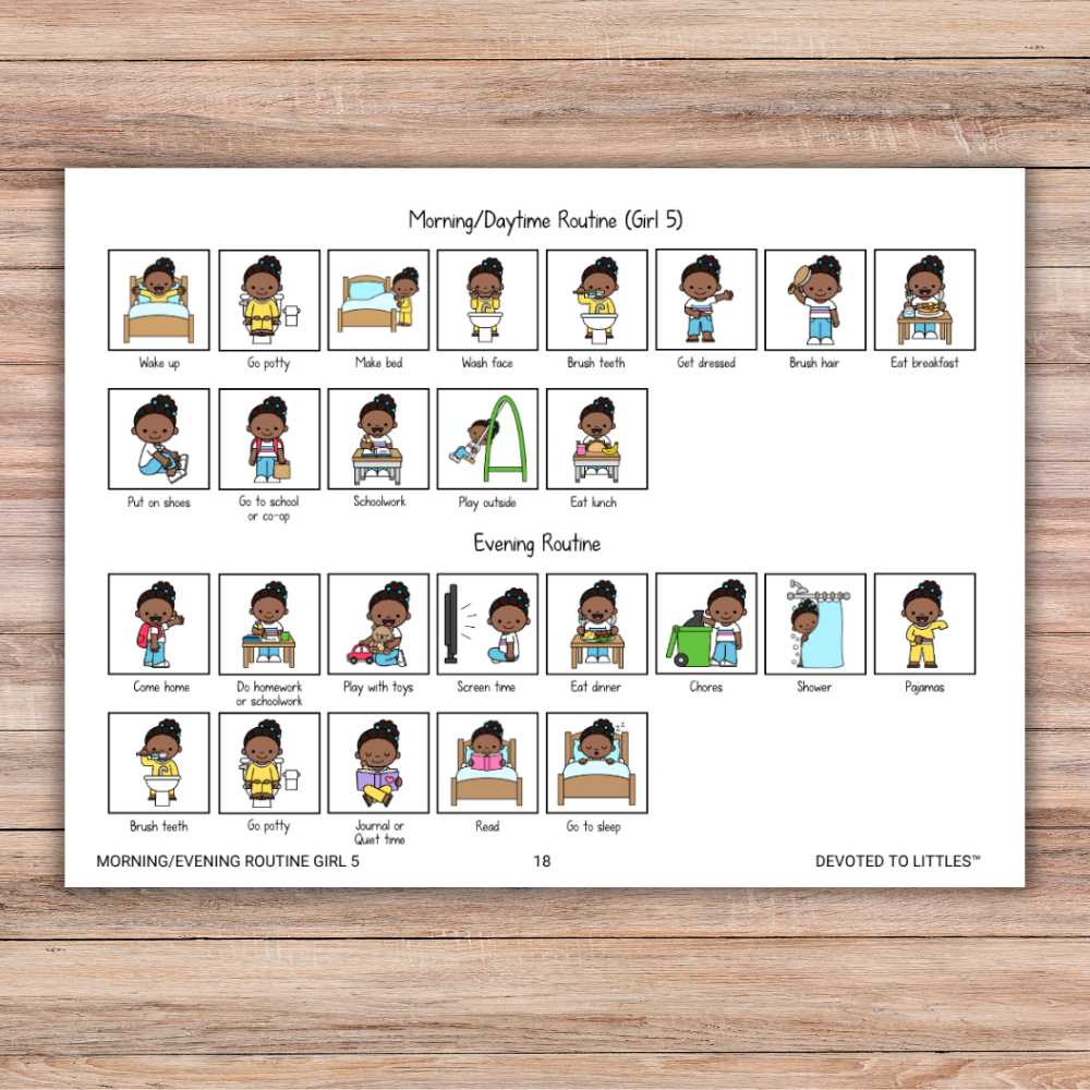 Kids' Daily Responsibilities Chart - Digital Download