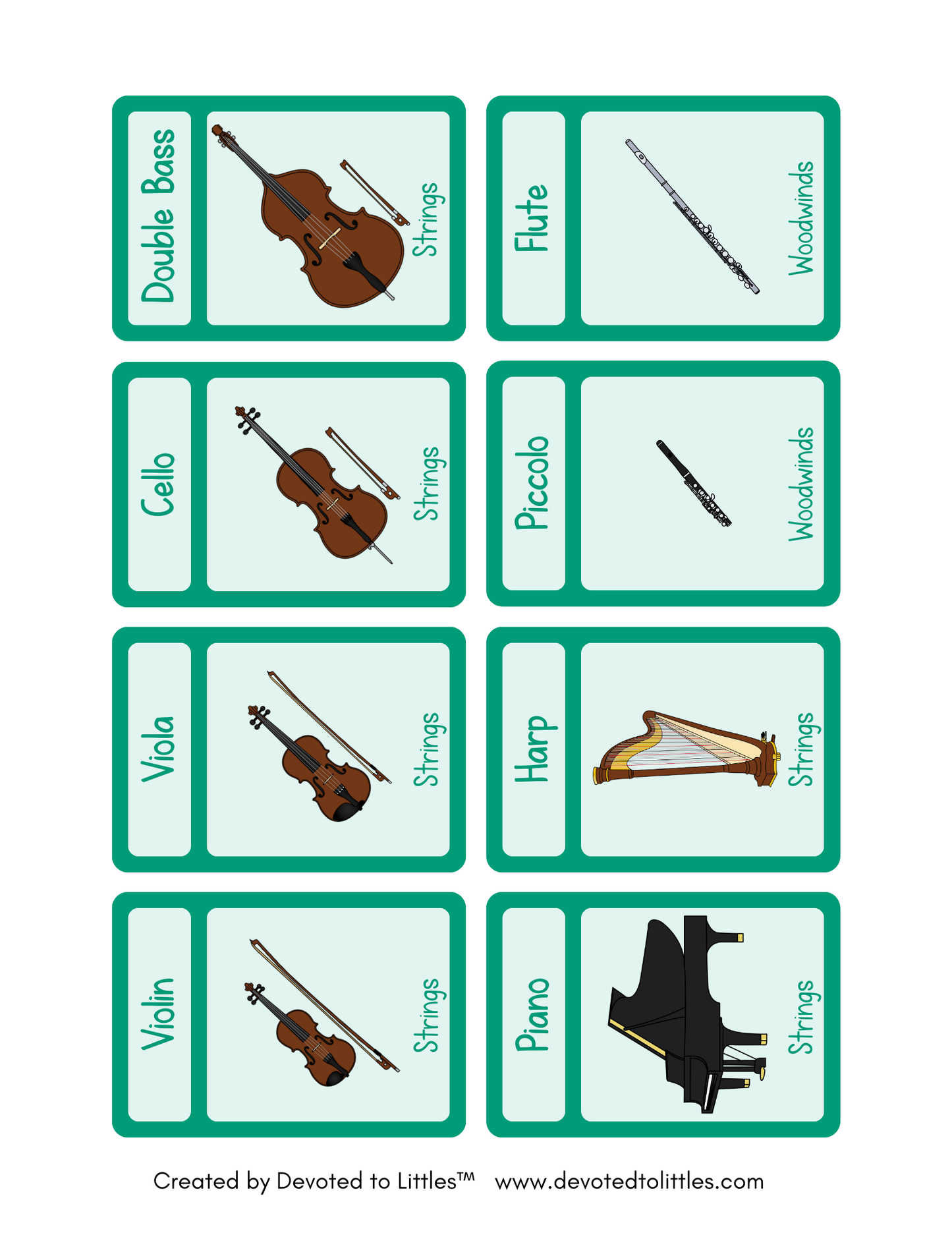 Instruments UNO Card Game