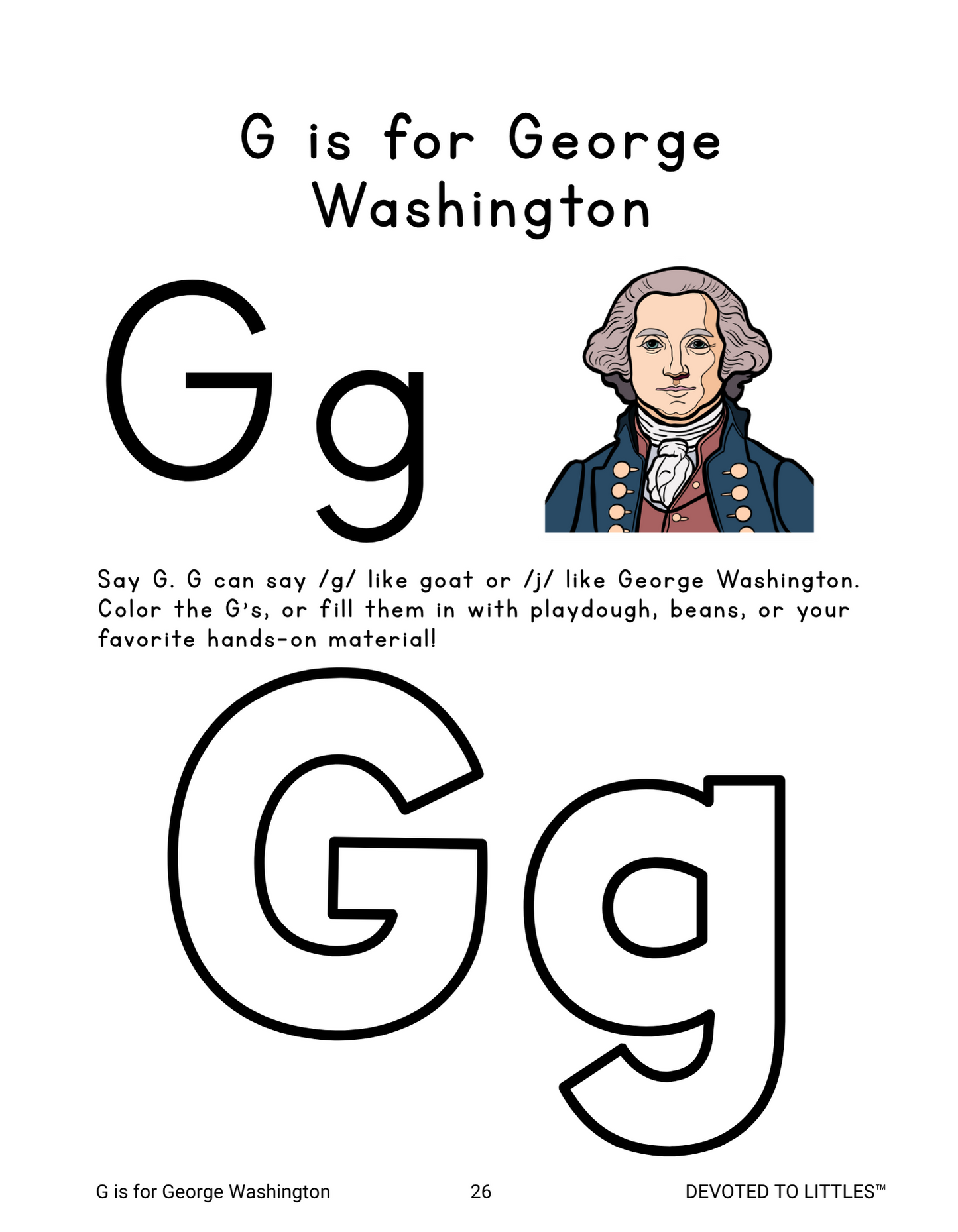 The ABCs of American History: Handwriting Workbook