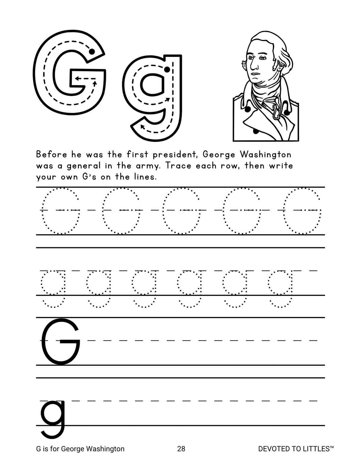 The ABCs of American History: Handwriting Workbook