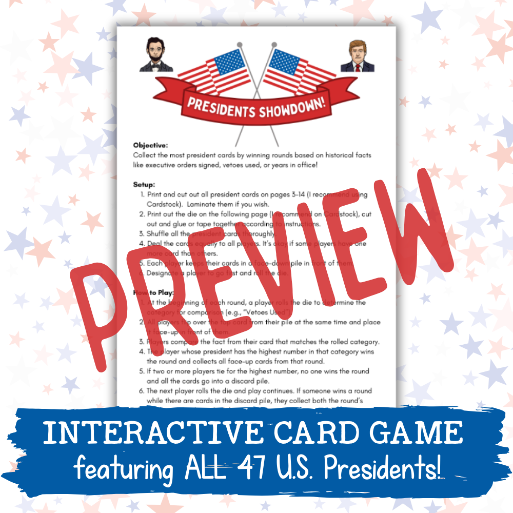 U.S. Presidents Showdown Game