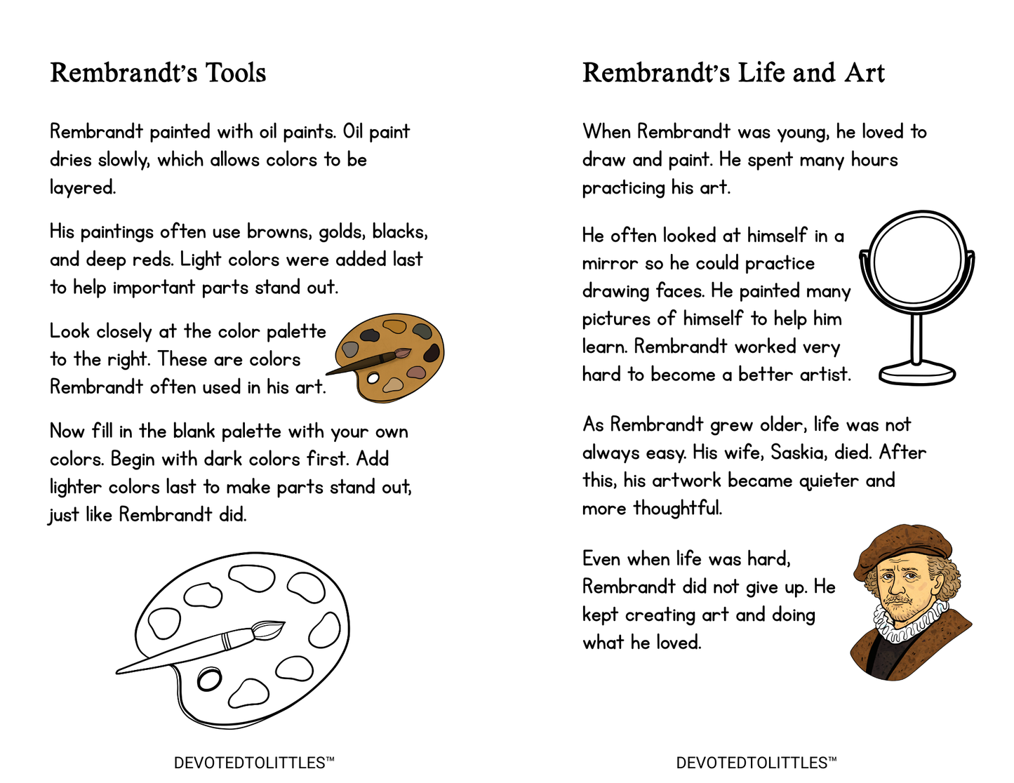 Cycle 2 Great Artists Mini Book Set – Digital Download
