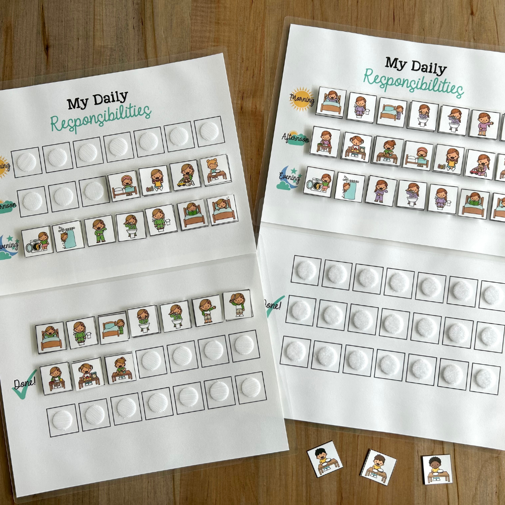 Kids' Daily Responsibilities Chart - Digital Download