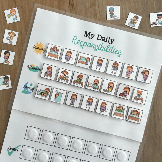 Kids' Daily Responsibilities Chart - Digital Download