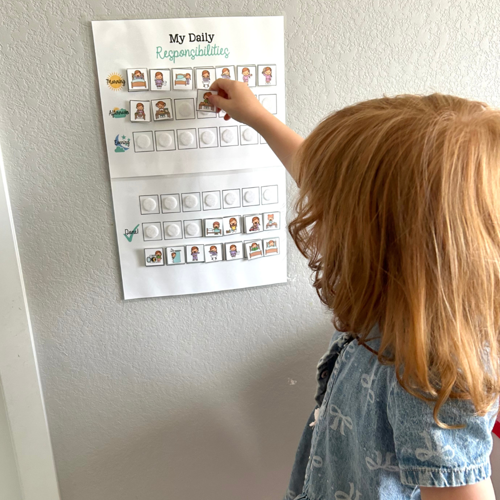 Kids' Daily Responsibilities Chart - Digital Download