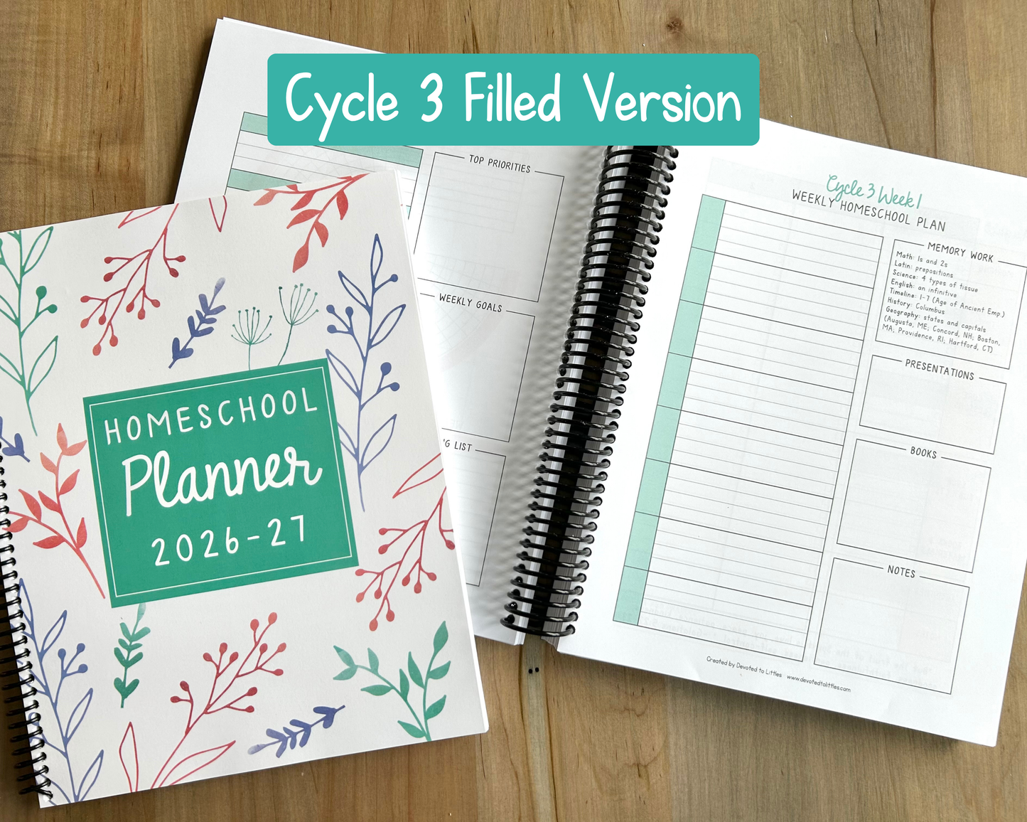Homeschool Planner 2026-2027