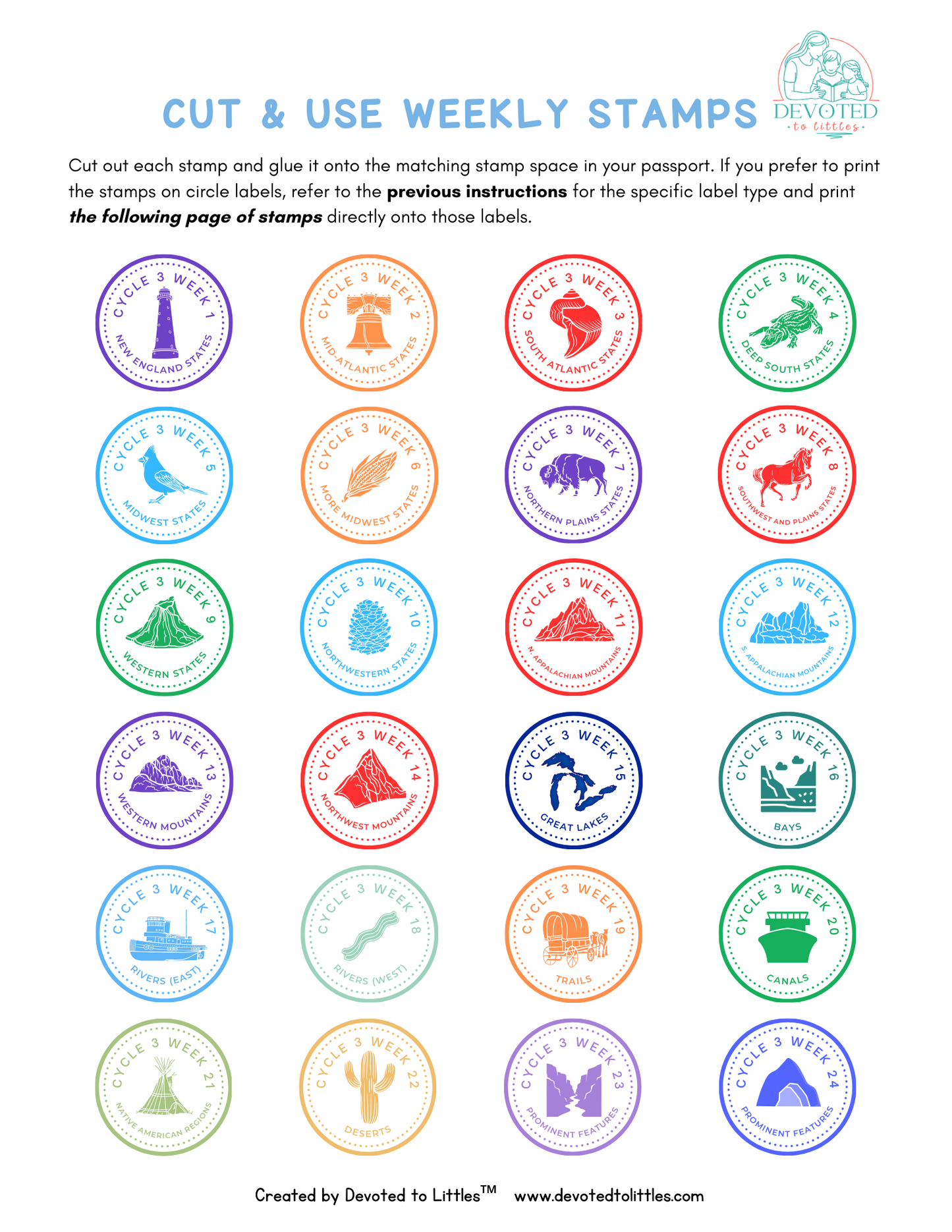 Cycle 3 Geography Passport - Digital Download