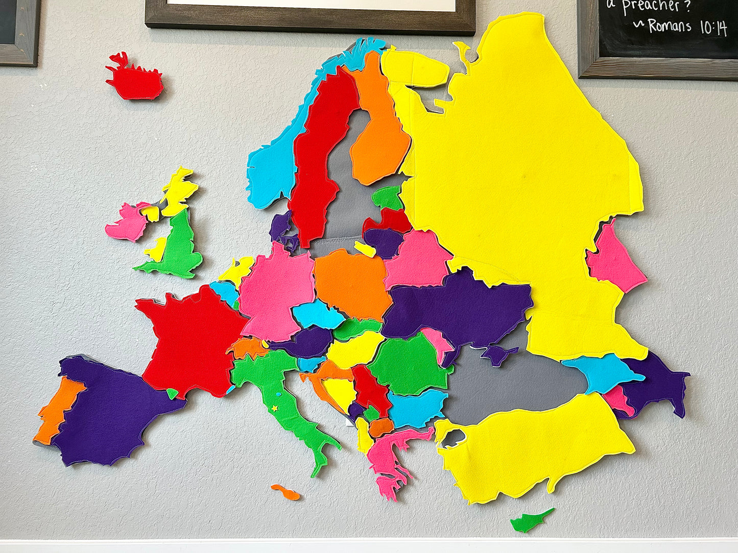 The 51 European Countries (plus the 4 countries of the UK) PATTERNS