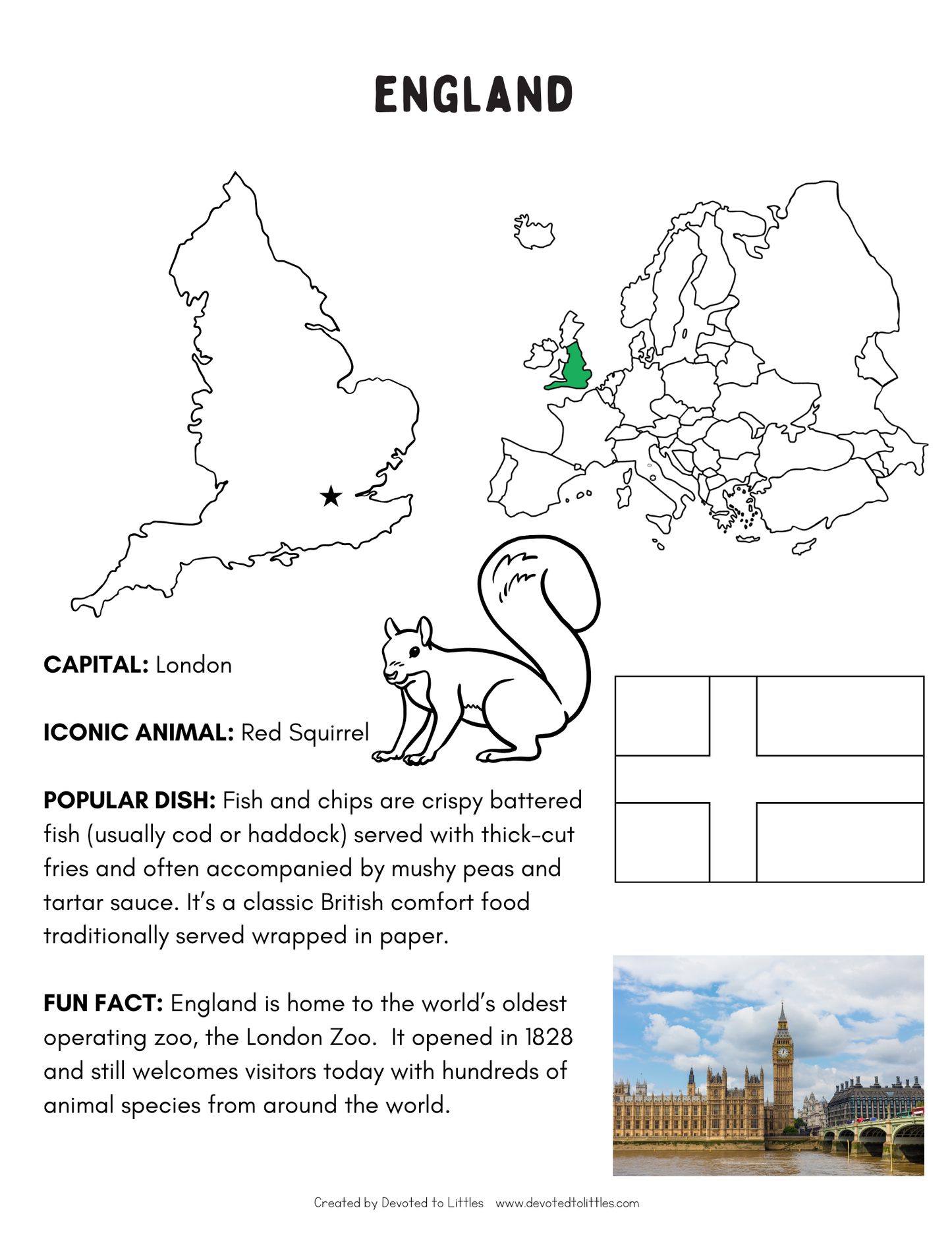 My European Countries Workbook - Physical Copy