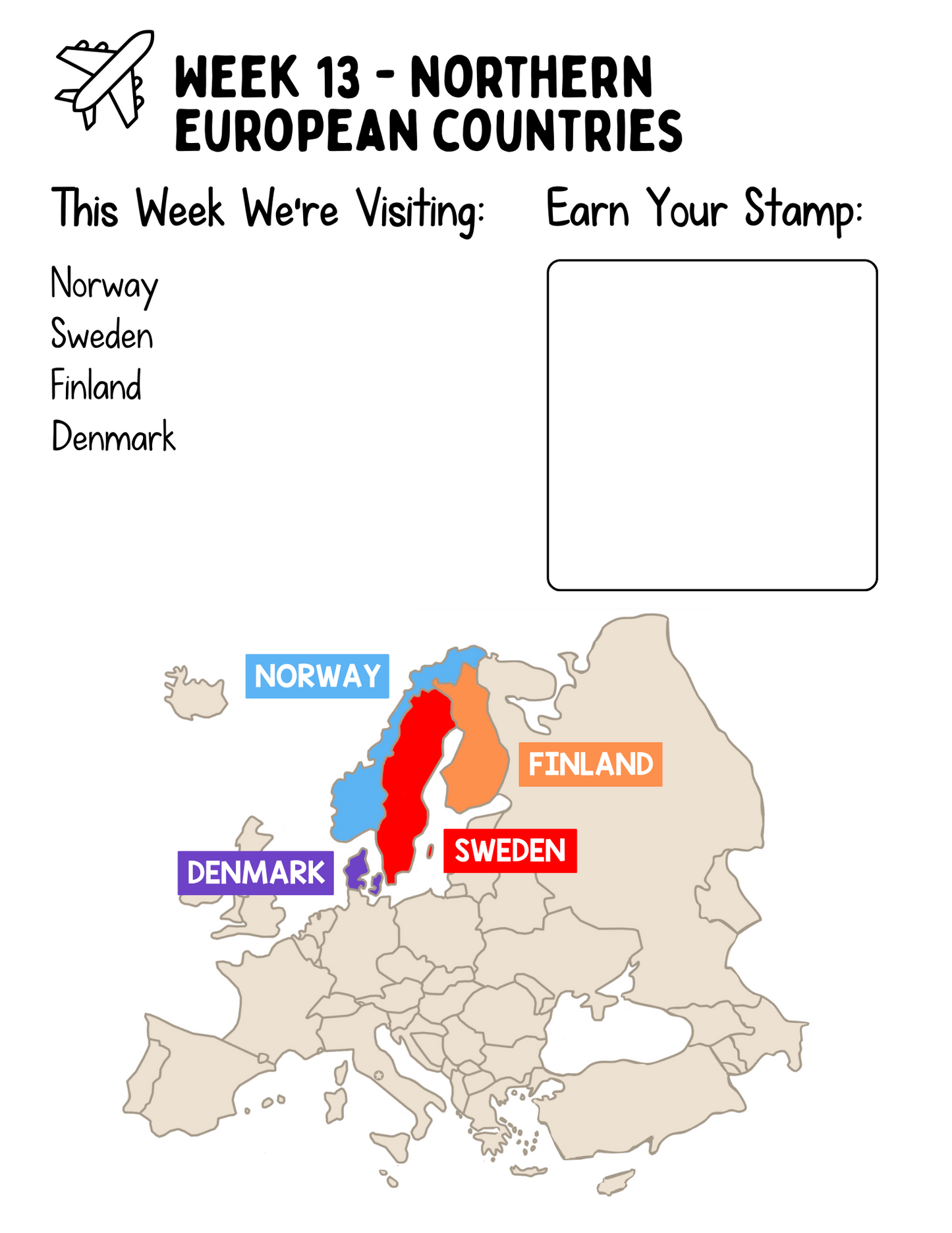 Cycle 2 Geography Passport - Digital Download