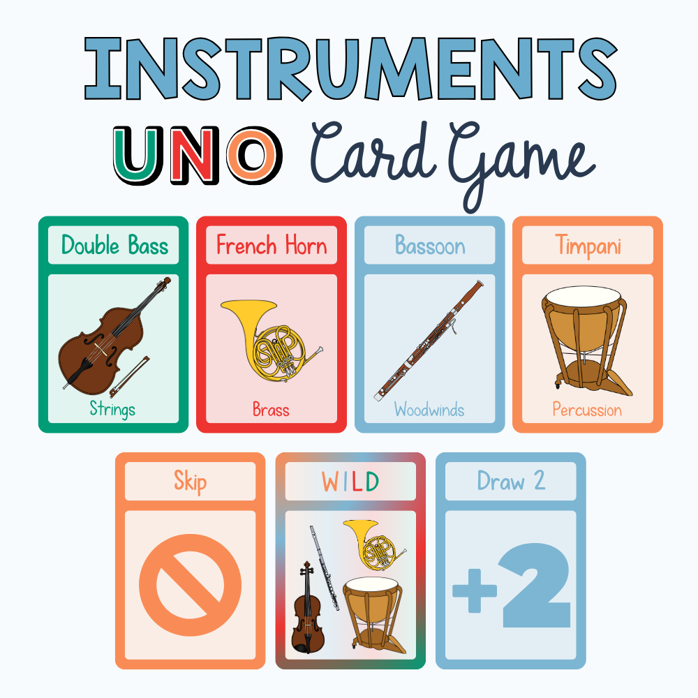 Instruments UNO Card Game
