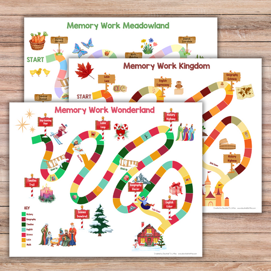 Seasonal Memory Work Game (Spring + Fall + Christmas) BUNDLE
