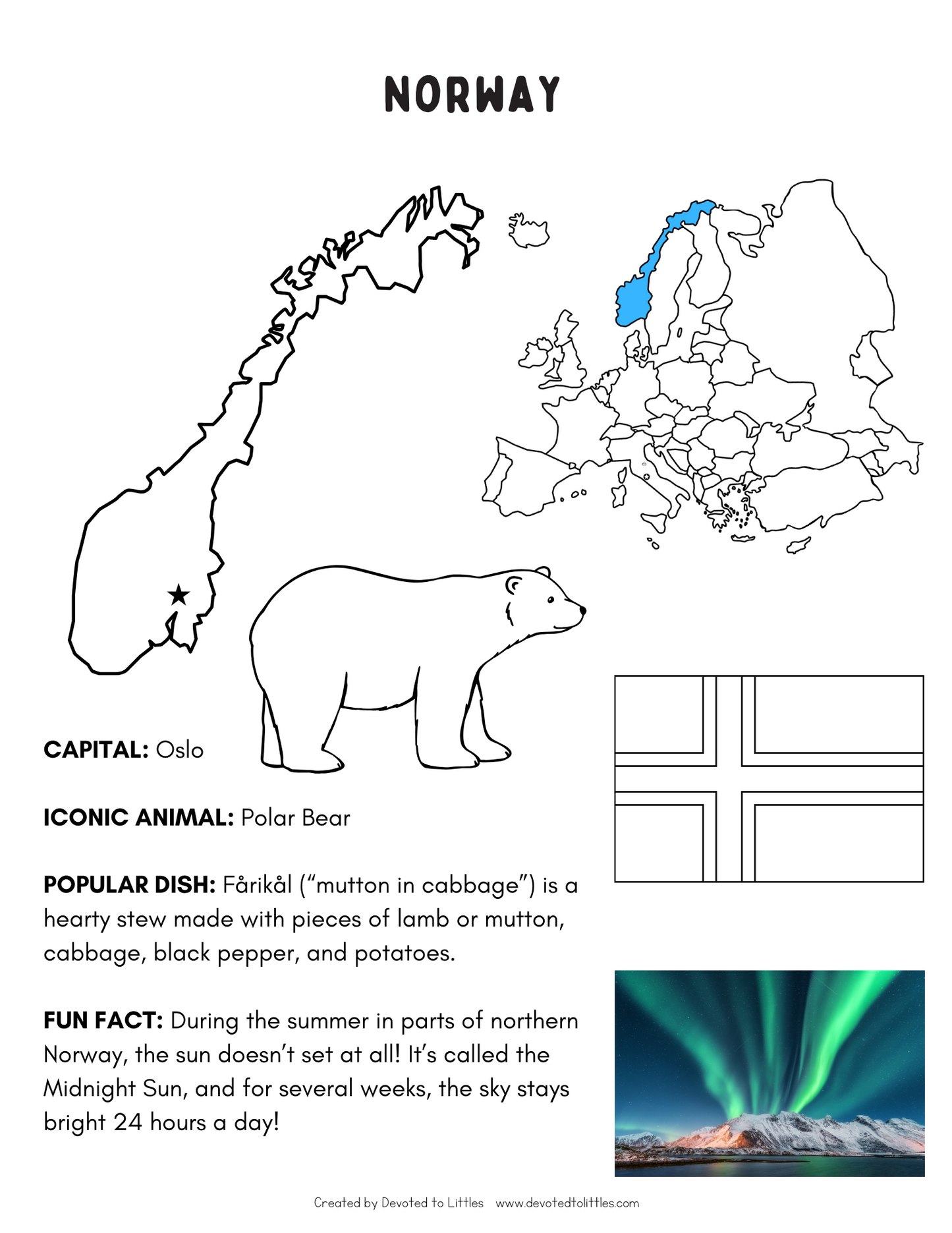 My European Countries Workbook - Physical Copy