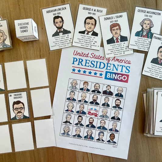 Presidents Game BUNDLE: Showdown, Memory, & Bingo