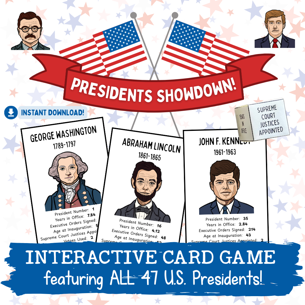 U.S. Presidents Showdown Game – Devoted to Littles