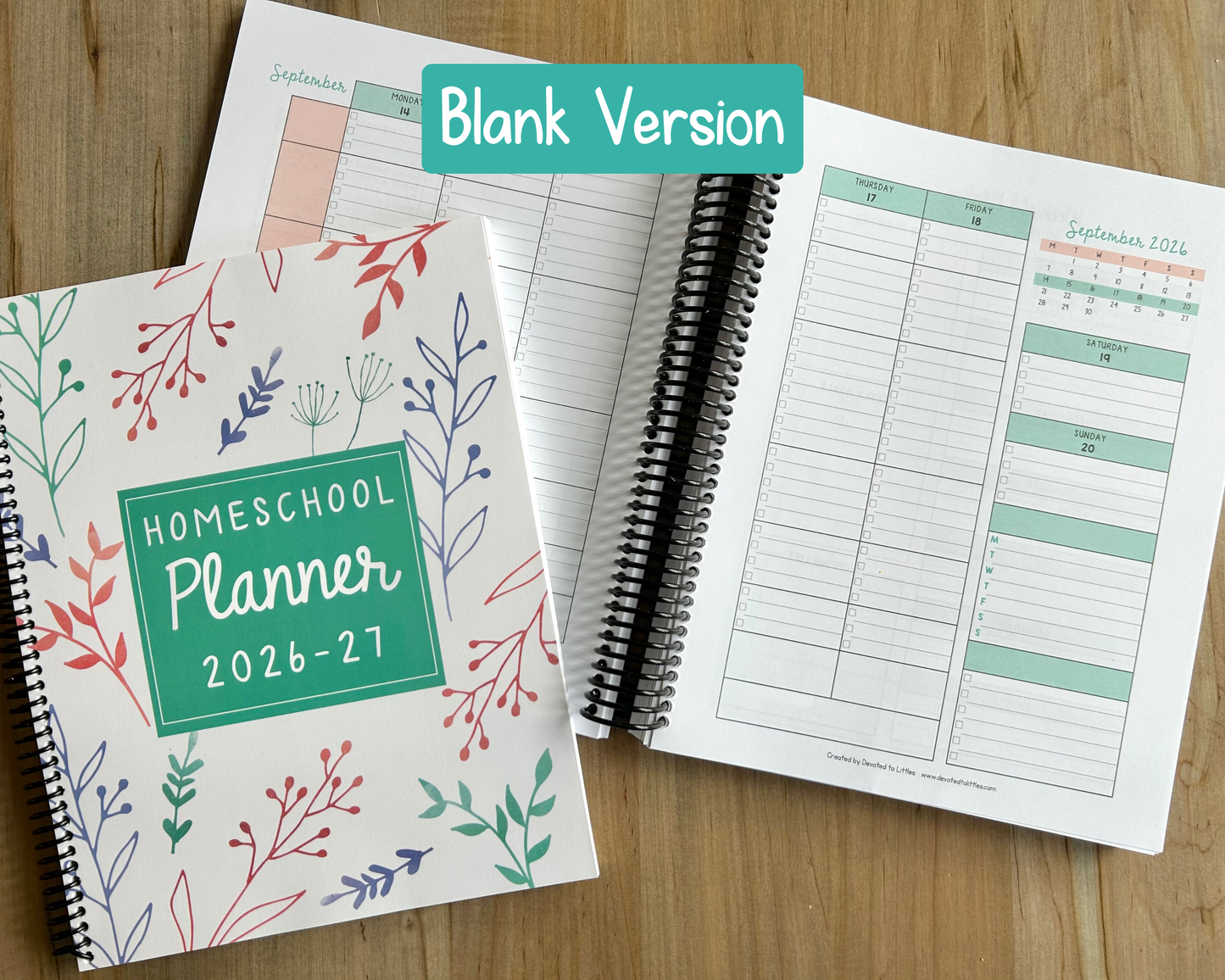 Homeschool Planner 2026-2027