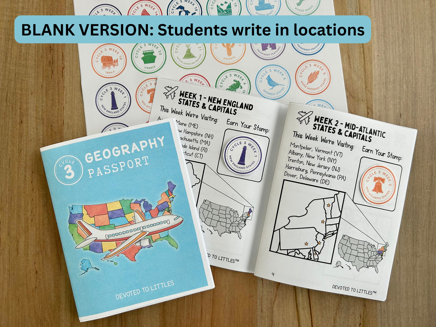 Cycle 3 Geography Passport - Digital Download