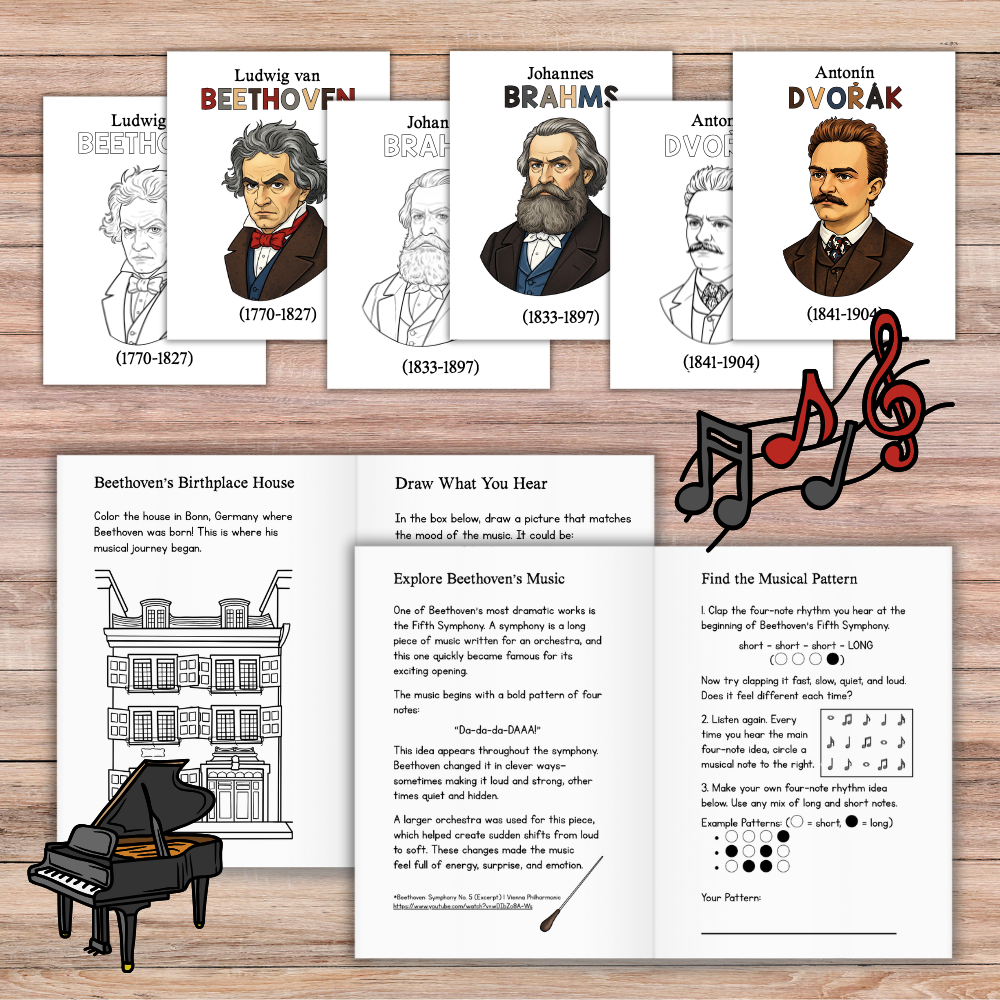 Cycle 2 Composers Mini Book Set – Digital Download