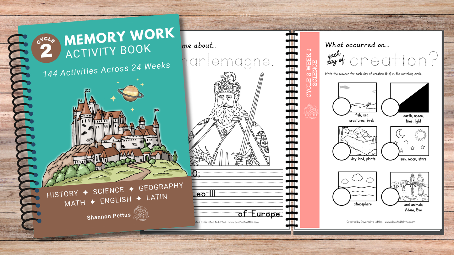 Cycle 2 Memory Work Activity Book - Digital Download