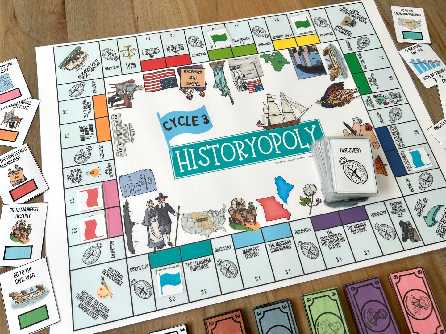 Cycle 3 Historyopoly Board Game