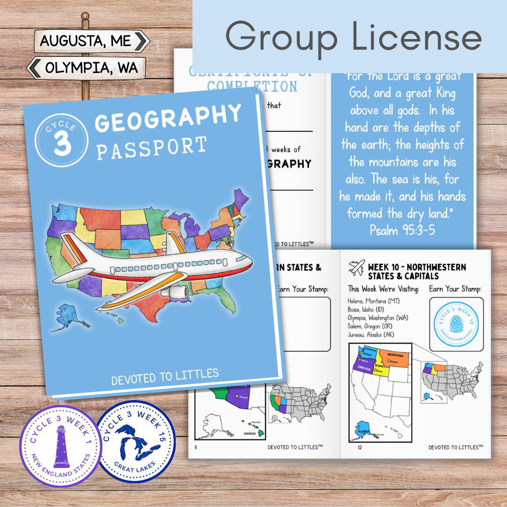 Cycle 3 Geography Passport - Digital Download