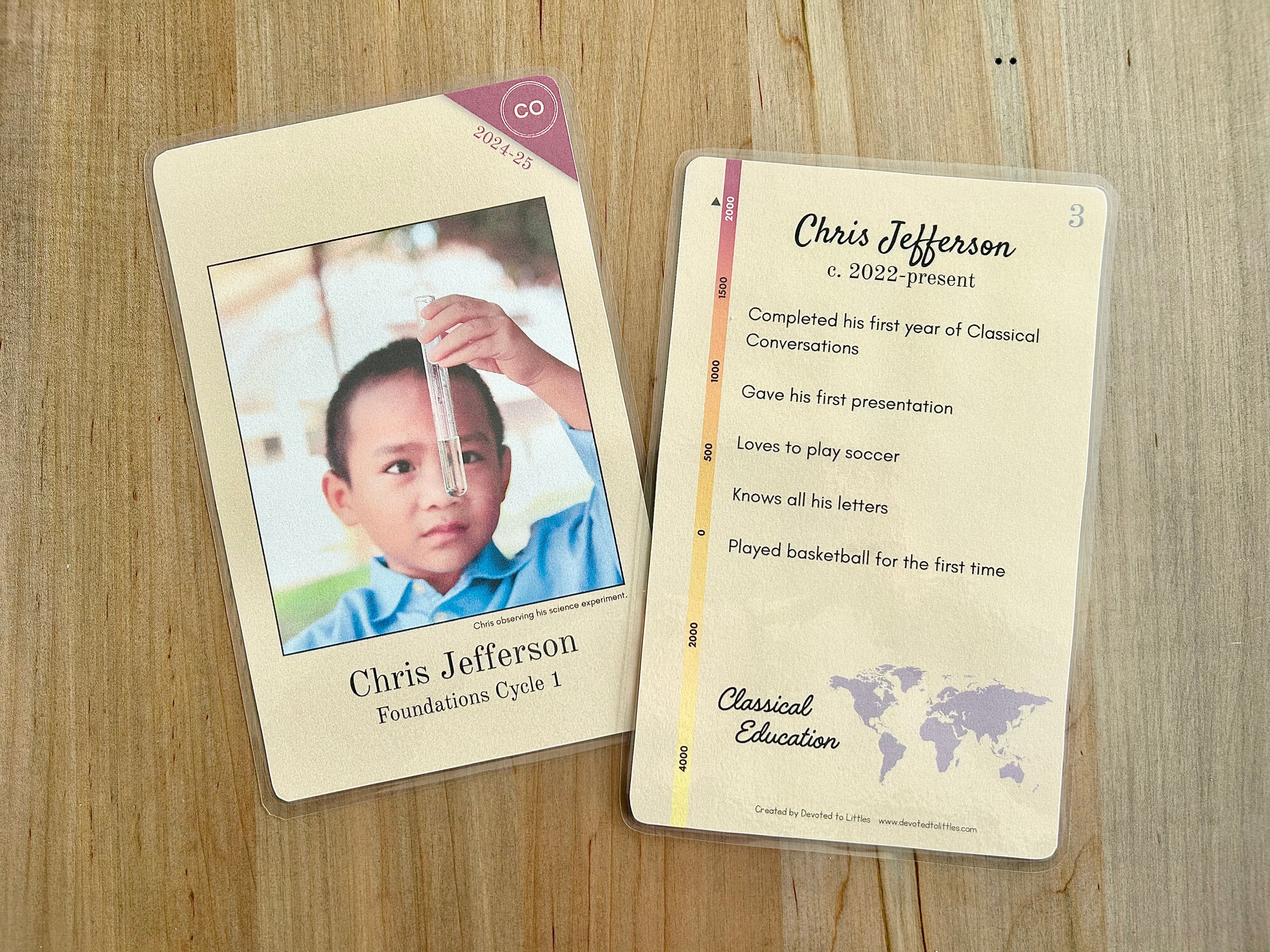 Timeline Postcard Examples Customizable Student Timeline Card TEMPLATE – Devoted to Littles