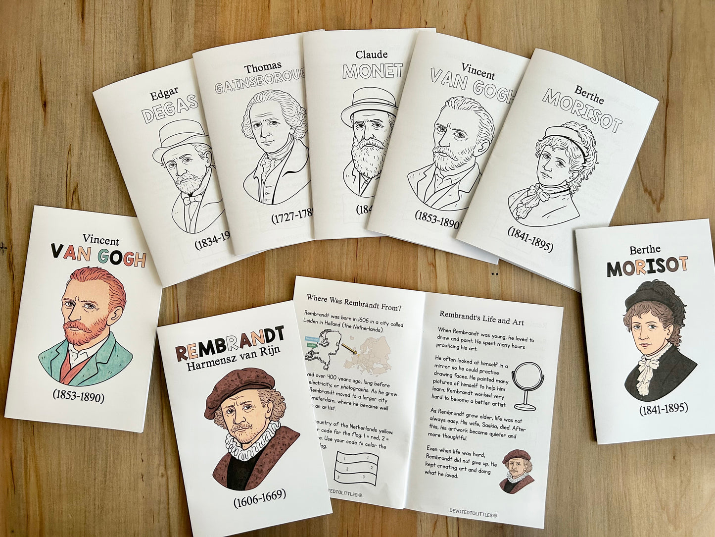 Cycle 2 Great Artists Mini Book Set – Digital Download