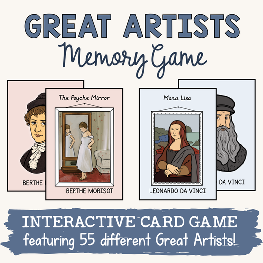 Great Artists Memory Card Game