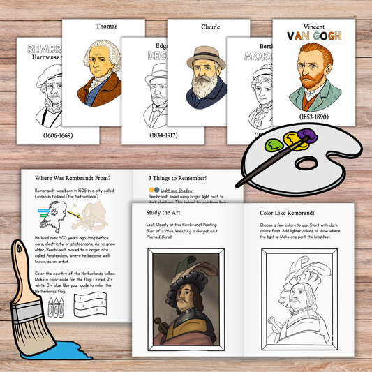 Cycle 2 Great Artists Mini Book Set – Digital Download