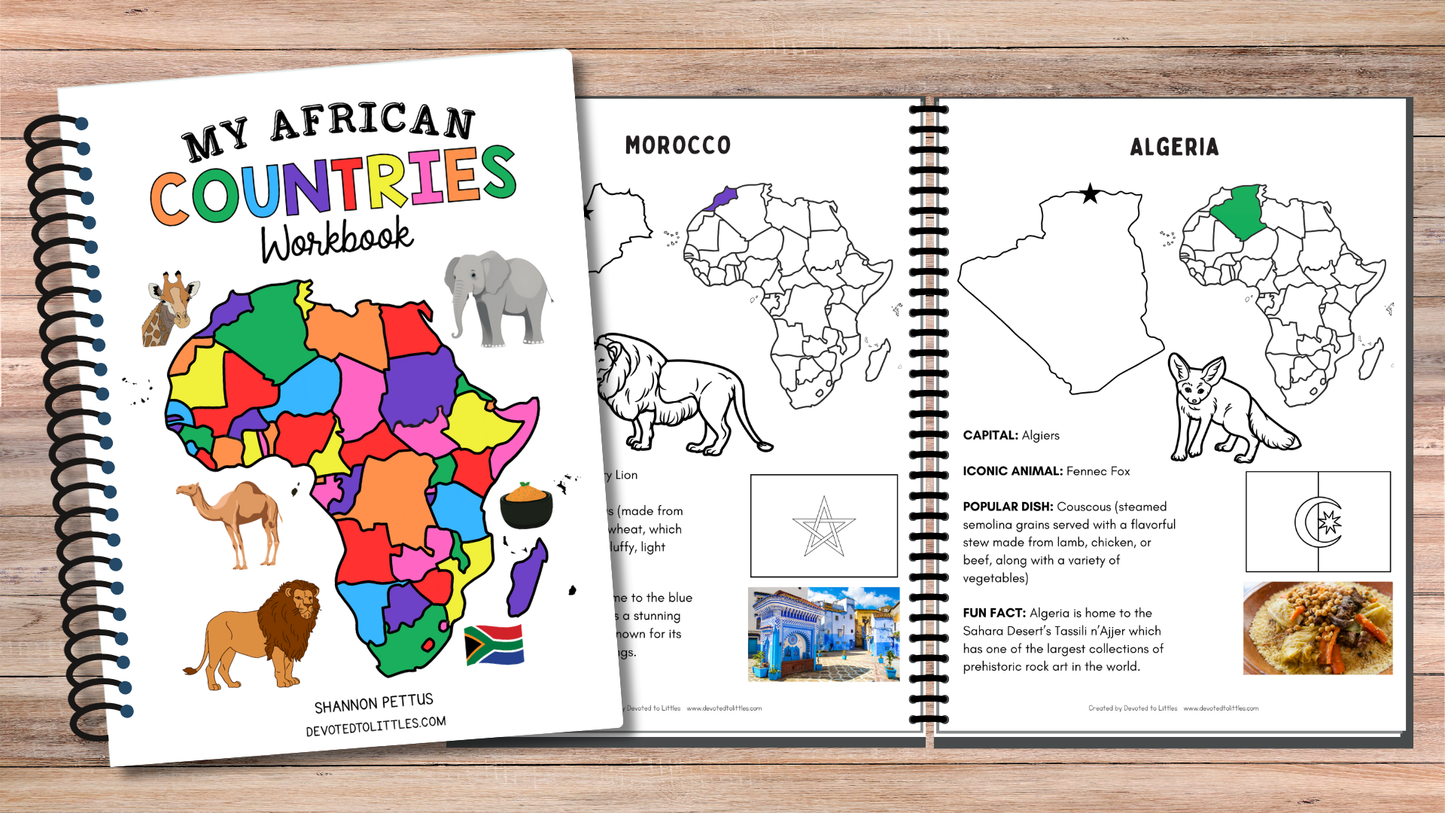 My African Countries Workbook