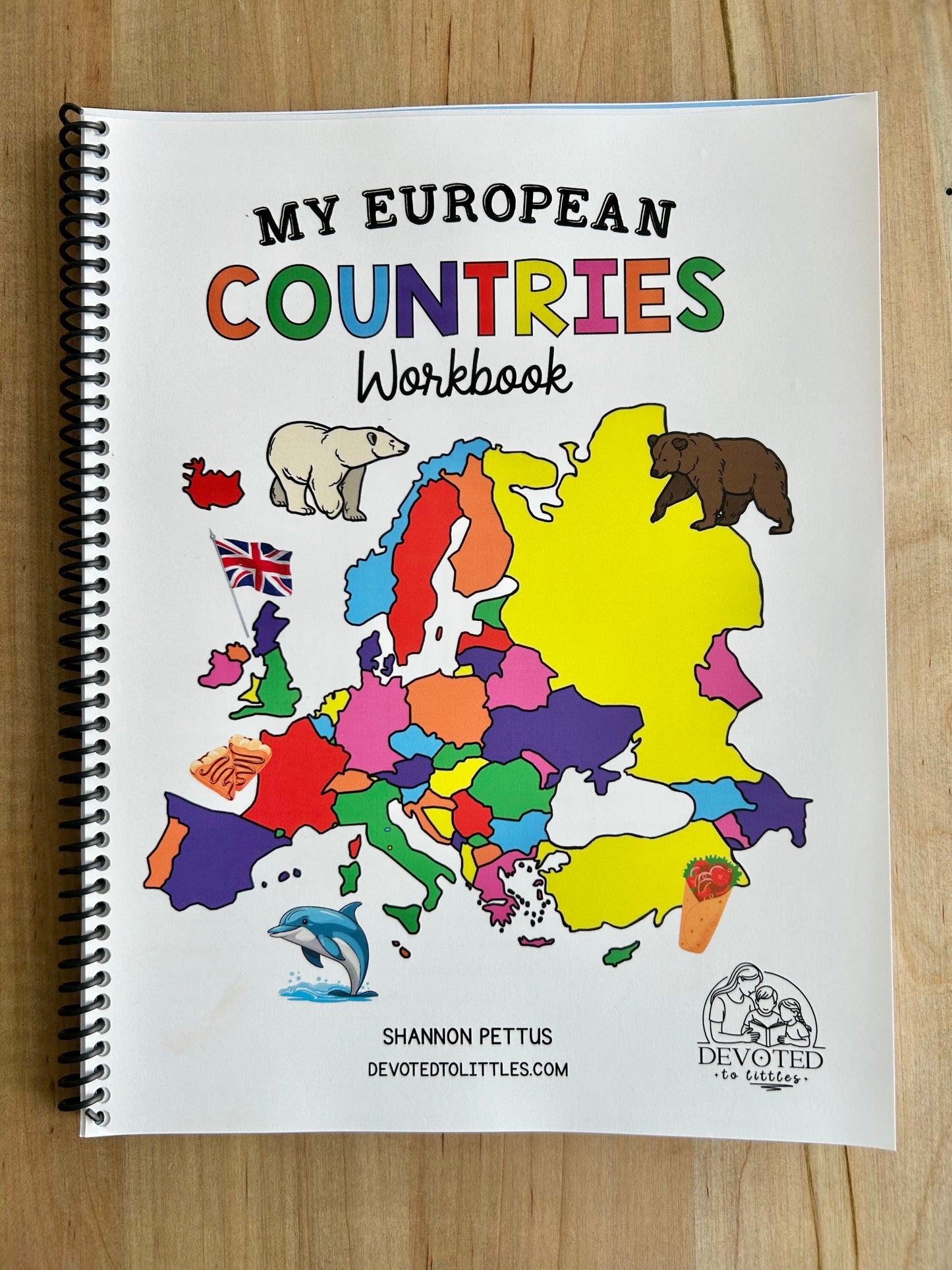 My European Countries Workbook - Physical Copy