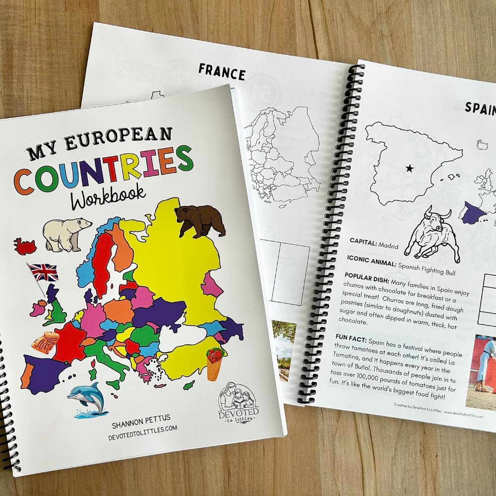 My European Countries Workbook
