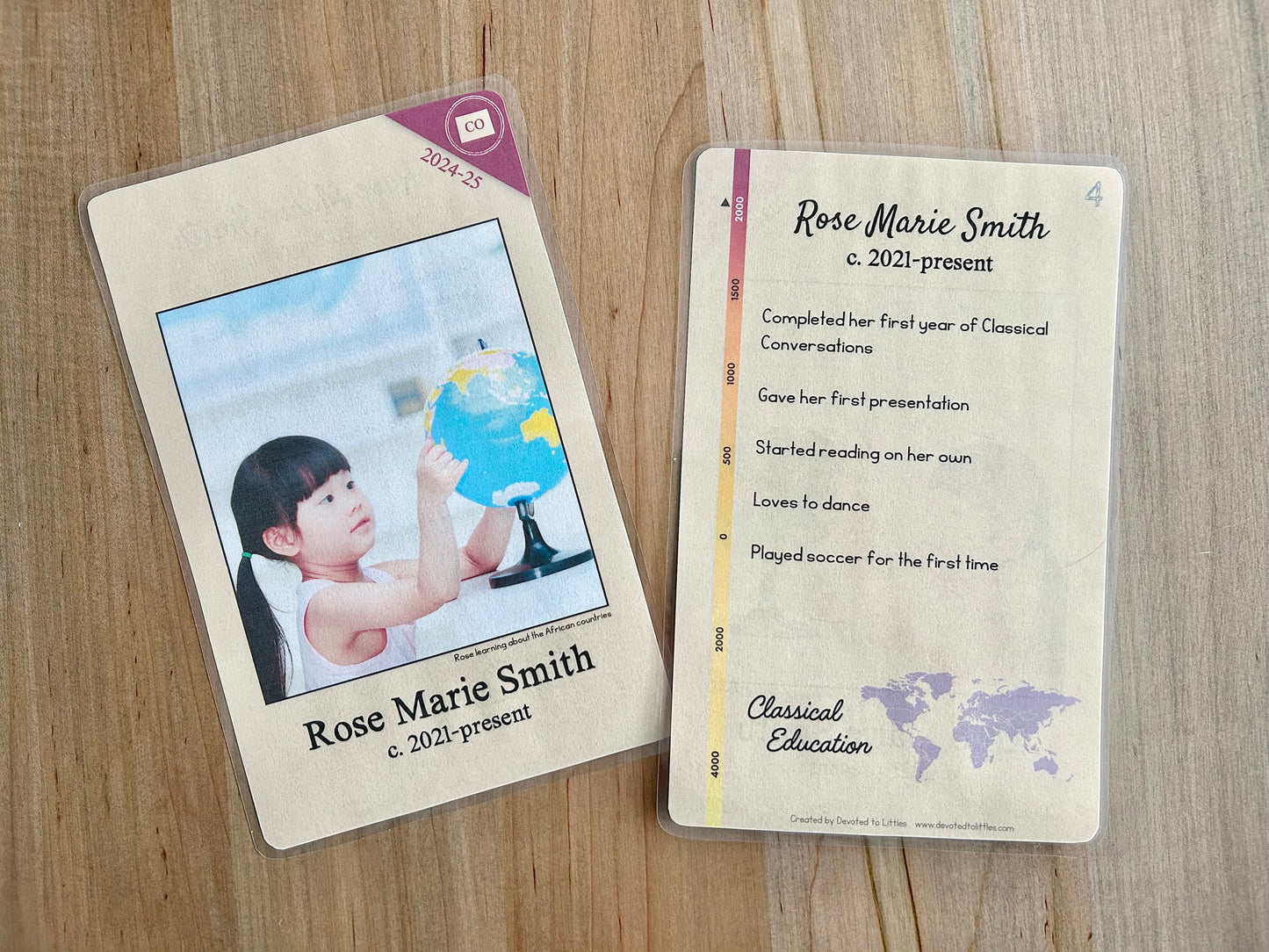 Personalized Student Timeline Card