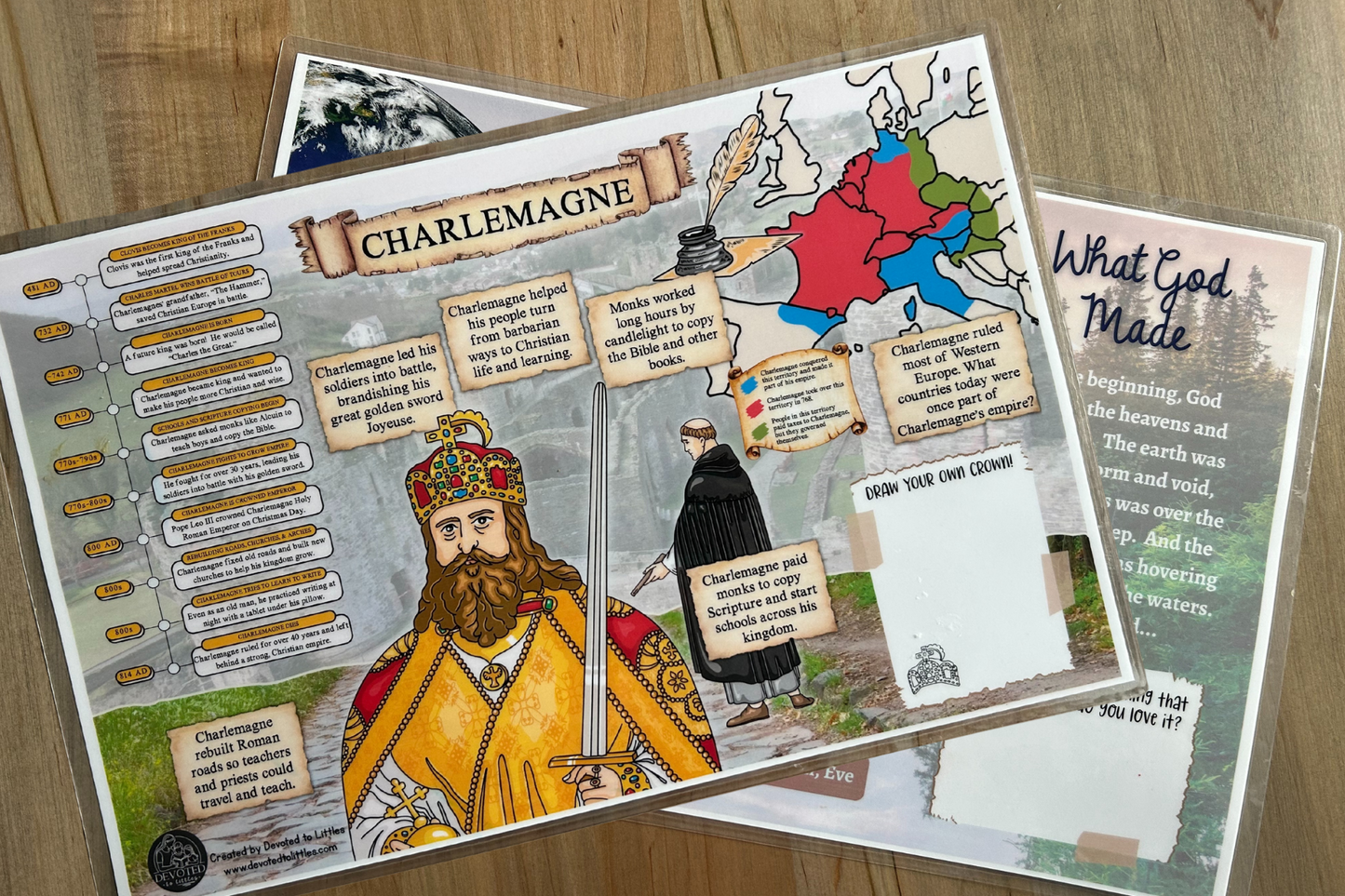 Cycle 2 History and Science Placemats