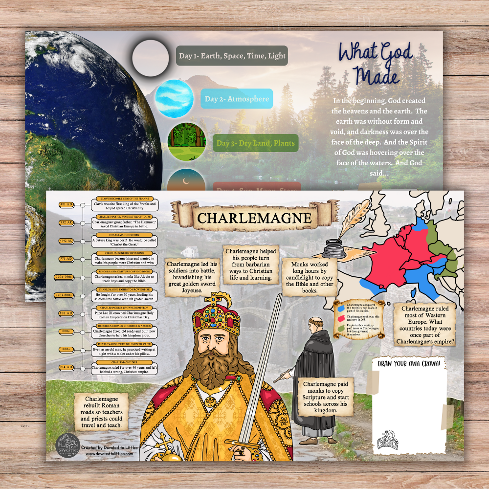 Cycle 2 History and Science Placemats (Quarter 1)