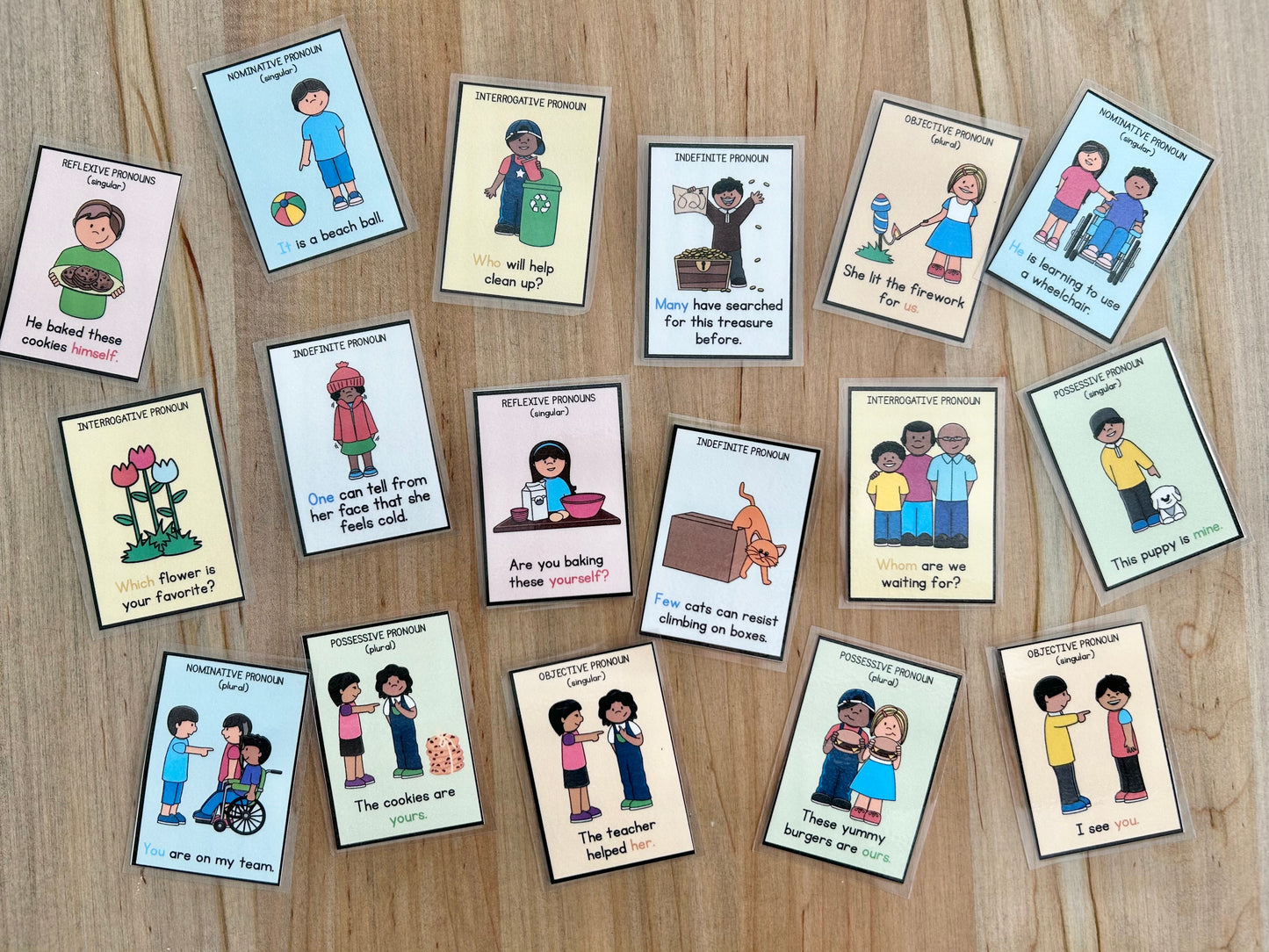 Pronoun Memory Game - Digital Download